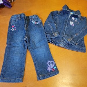 Denim Kids Jacket and Pants Set
